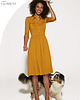sukienki midi damskie sukienka midi CIAO BELLA musztardowa 2