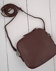 torby na ramię Mała torebka damska skórzana kopertówka na ramię do ręki brązowa AY-24-BR 8