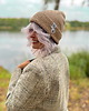 czapki damskie Czapka beanie z bawełny logo kolorowe "Beżowa" 1