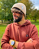 czapki i kapelusze męskie Męska czapka beanie z bawełny logo kolorowe Beżowy 4