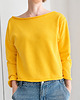 bluza bez kaptura damska Ciepły żółty bluza cięta Bez ściągaczy 1