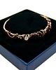 bransoletki wire wrapping Miedziana bransoleta mankietowa z rubinem 3