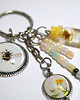 breloki Breloczek - pszczoła, wiesiołek, ważka, fiolka 1