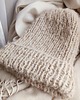 czapki damskie Beżowa czapka wełniana z wiskozą alpaką i wełną merino 4