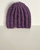 czapki damskie Fioletowa Czapka wełniana 1