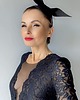 fascynatory Toczek filcowy / fascynator czarny 5