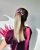 gumki do włosów Gumka jedwabna, scrunchie, frotka lavender pink MAXI 2