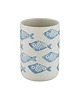 dodatki - łazienka - różne Kubek Pojemnik na Szczoteczki Ceramiczny Fish 2