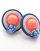 kolczyki soutache Pastelowe mini koła 3