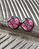 kolczyki szklane Rosa Anemone kolczyki wkrętki na urodziny 5