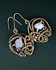 kolczyki wire wrapping Kolczyki z surowym ametystem 6