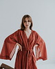 sukienki midi damskie Kimono długie Powiew, ceglane 5