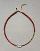 chokery Naszyjnik choker ROOTS jaspis czerwony, prasiolit, hematyt 5