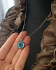 wisiory Naszyjnik Swiss Blue - Topaz Swiss Blue Srebro vol.V 2