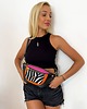 saszetka nerka Nerka Samba zebra fuksja pomarańcz z kieszonką 2