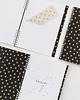 kalendarze i plannery NOTES U LA LA B5  160 stron  SZARE KROPKI 1