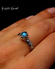 pierścionki srebrne Pierścień Elf  Eris - Topaz London Blue Srebro 3