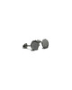 kolczyki srebrne Kolczyki srebrne LABEL MINI  / black silver earrings 1