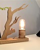 lampy stołowe Drewniana lampka nocna, biurkowa z drewna 3