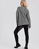swetry damskie Szary sweter wełniany z dekoltem Mia Look 309 2