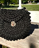 torby na ramię Torebka "oreo" czarna ze srebrną nitką 3