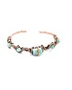 bransoletki wire wrapping Ozdobna bransoleta mankietowa z amazonitem 7
