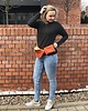 saszetka nerka Nerka welurowa pomarańczowa "moc" 1