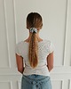 gumki do włosów Gumka jedwabna, scrunchie, morning blossom MIDI 1