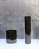 wazony wazon ceramiczny czarno-szary- niski 4