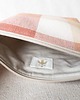 kosmetyczki Kosmetyczka w kratkę PEACH upcycling 6