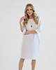 sukienki midi damskie Lniana Sukienka PEONY PURE WHITE 2