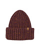 czapki damskie ROSOMAK MELANŻ Czapka Bordowy z Nopkami 100% Wełna Merino 3