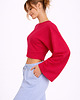 bluzki z długim rękawem damskie Top Longsleeve  Malina 1