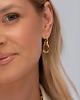 bransoletki - inne Złote wiszące kolczyki z przeplatającymi się ogniwami Paraiso Verena 2