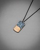 biżuteria męska Nieśmiertelnik Bewood Resin Blue Czarny 2
