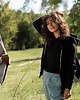 bluza z kapturem damska BLluza Damska Czarny KRÓLIK z Uszami 2