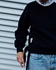 bluza bez kaptura damska Bluza OVERSIZE DAMSKA CZARNY KRÓLIK Z USZAMI 1