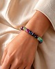 bransoletki z kamieni naturalnych Bransoletka Essential Purple Colours, naturalny agat i srebro 925 1