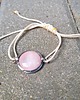 bransoletki wire wrapping Kwarc na lato  - bransoletka sznurkowa 3