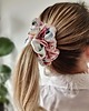 gumki do włosów Gumka jedwabna, scrunchie, frotka wiosenne kwiaty MAXI 2