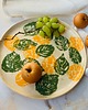 patery i talerze Talerz ceramiczny Tańczące liście 2