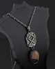 wisiory Runa Othala z mokaitem - srebrny amulet ochronny 1