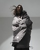 płaszcze damskie Płaszcz longline hoodie oversize stone 1