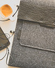etui na laptopa IPAD AIR 2 / AIR charcoal case // skóra filc 6