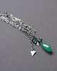 srebrne naszyjniki Naszyjnik Minerały w zieleni 3