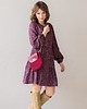 torby na ramię Mini Elegant Bag - bordo ze złotym łańcuszkiem 3