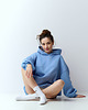 bluza z kapturem damska Bluza do karmienia COOLEST MOM EVER blue 1