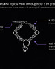 bransoletki - inne Chain mail y2k goth*Hexed Heart* bransoletka stal nierdzewna 1