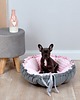 legowiska dla psów i kotów Legowisko DAISY 65cm velvet - szare minky 7
