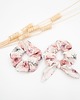 gumki do włosów Scrunchie/ frotka delikatne kwiaty 1